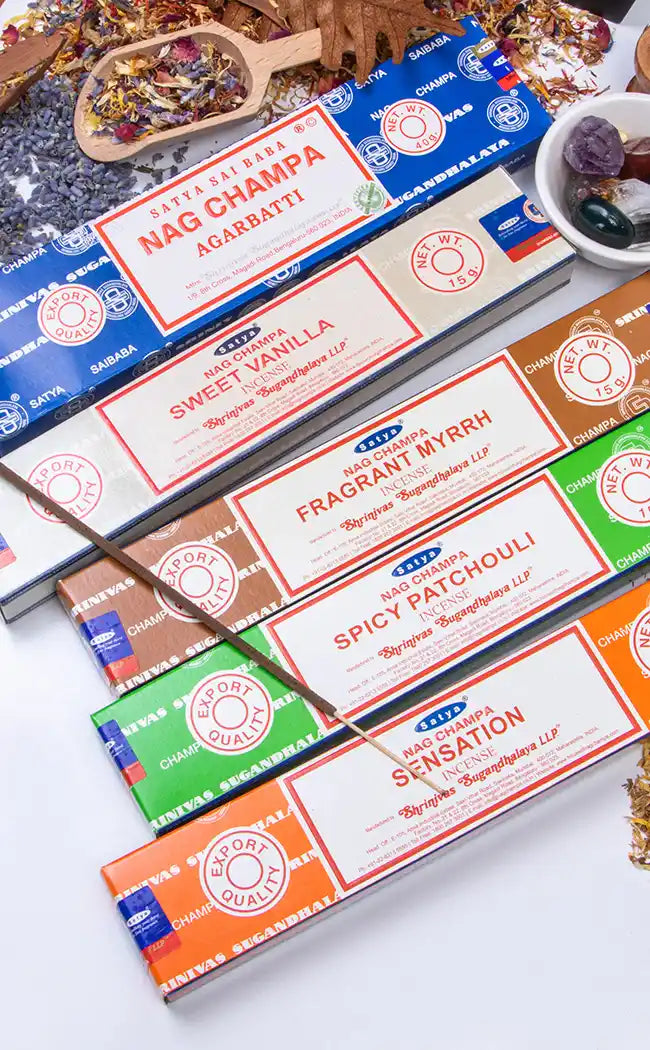 Satya Fragrant Myrrh Incense Sticks-Incense-Tragic Beautiful