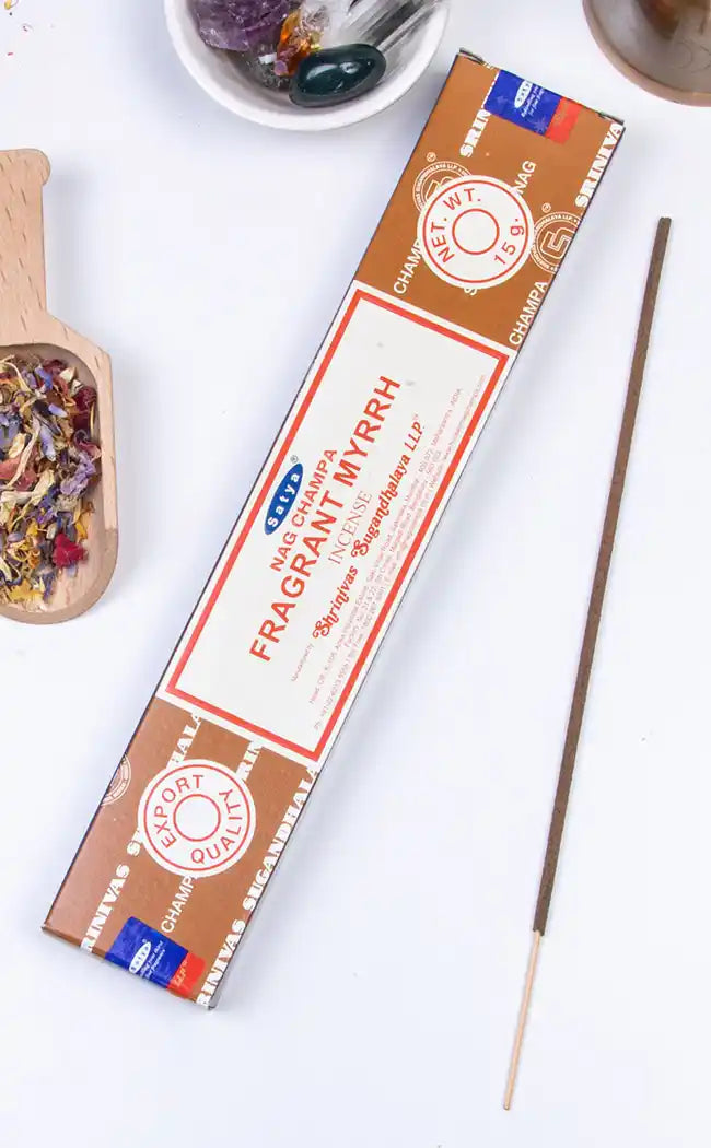 Satya Fragrant Myrrh Incense Sticks-Incense-Tragic Beautiful