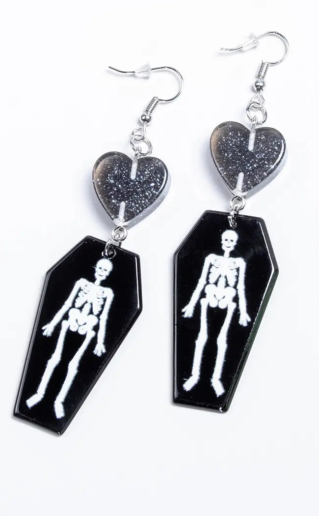 Skele Earrings-Drop Dead Gorgeous-Tragic Beautiful