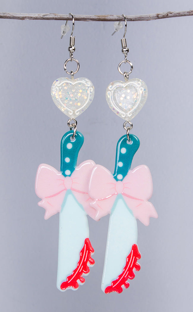 Slasher Movie Earrings-Drop Dead Gorgeous-Tragic Beautiful