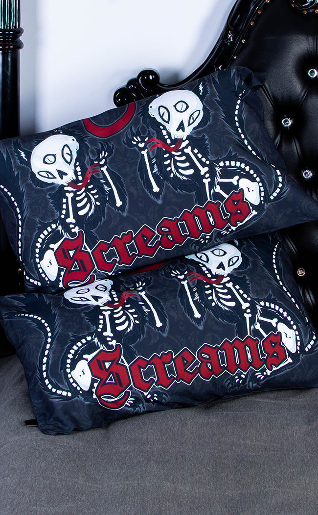 Sweet Screams Pillow Slip Set-Rose Demon-Tragic Beautiful