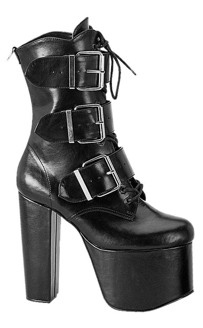 TORMENT-703 Black Boots-Demonia-Tragic Beautiful