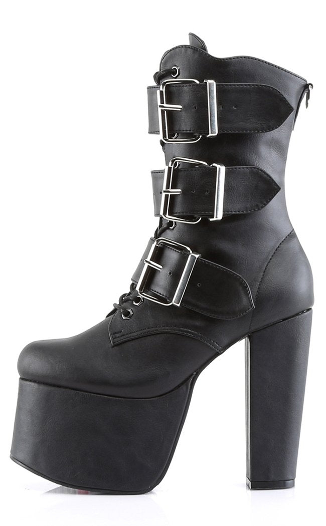 TORMENT-703 Black Boots-Demonia-Tragic Beautiful