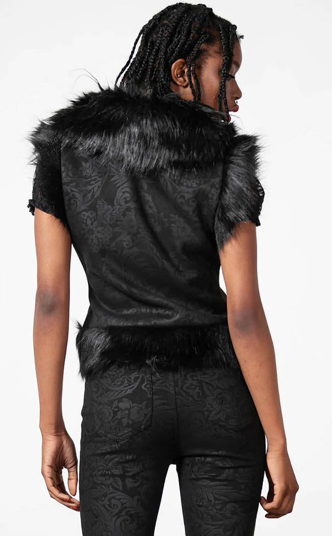 Terradalia Faux Fur Gilet-Killstar-Tragic Beautiful