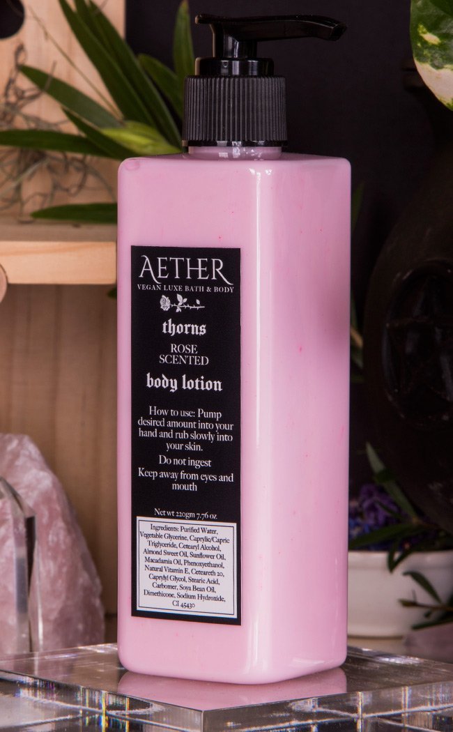 Thorns Rose Scented Vegan Body Lotion-Aether-Tragic Beautiful