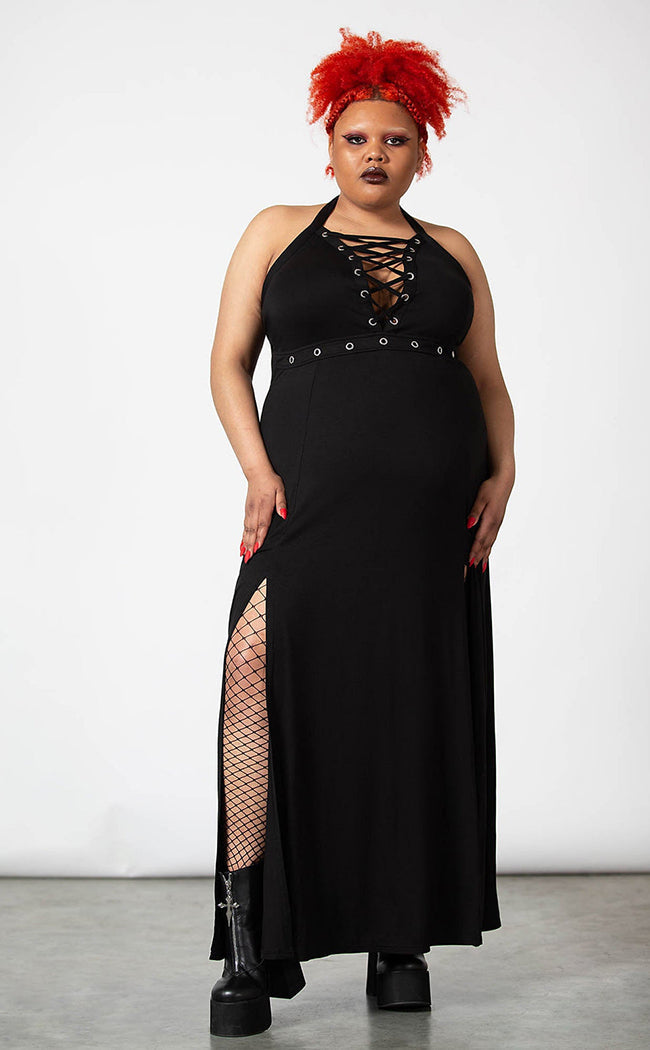 Tristania Maxi Halter Dress | Killstar Australia