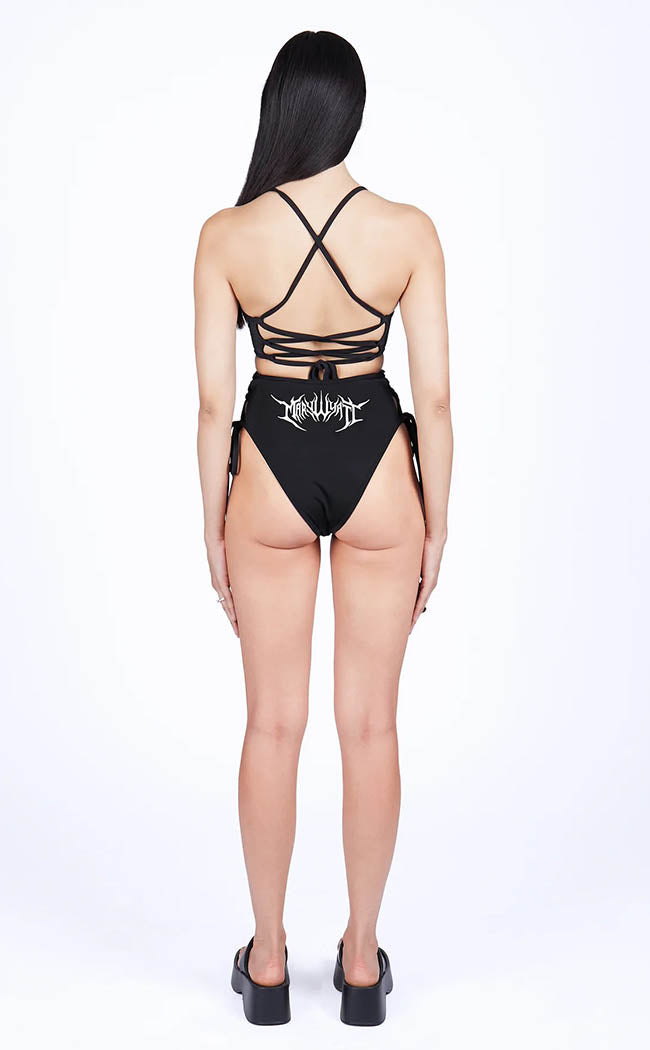 Viper Lace-Up Bikini Bottoms-Mary Wyatt-Tragic Beautiful