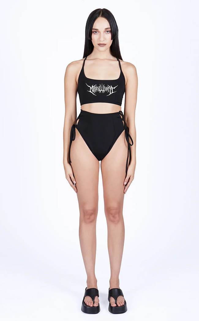 Viper Lace-Up Bikini Bottoms-Mary Wyatt-Tragic Beautiful