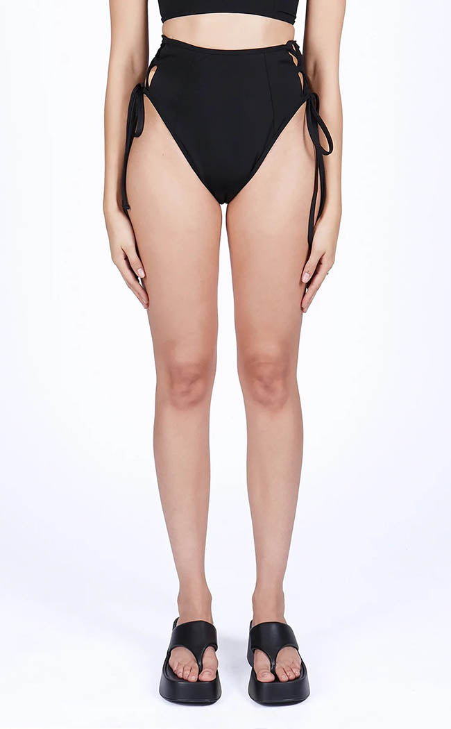 Viper Lace-Up Bikini Bottoms-Mary Wyatt-Tragic Beautiful