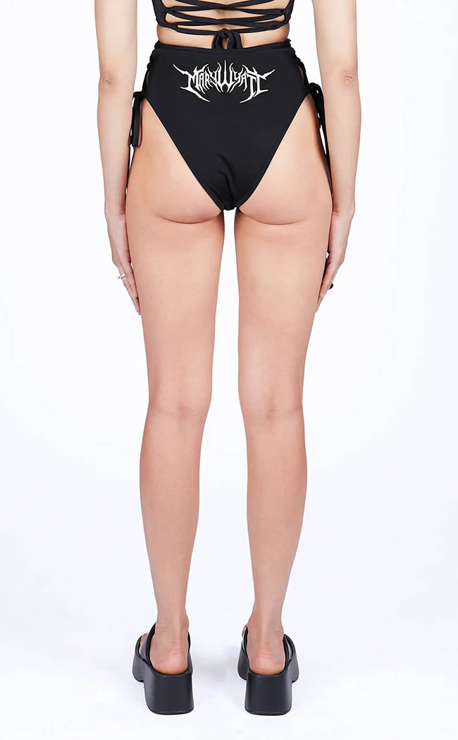 Viper Lace-Up Bikini Bottoms-Mary Wyatt-Tragic Beautiful