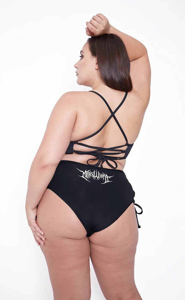 Viper Lace-Up Bikini Bottoms-Mary Wyatt-Tragic Beautiful