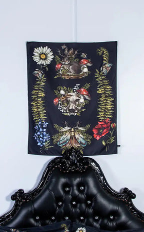 Witching Hour Tapestry | Hedge Witch Cottage-The Haunted Mansion-Tragic Beautiful