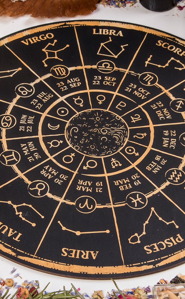 Zodiac Wheel Astrology Board-Yiska-Tragic Beautiful