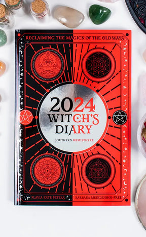 2024 Witch's Diary | Southern Hemisphere-Occult Books-Tragic Beautiful