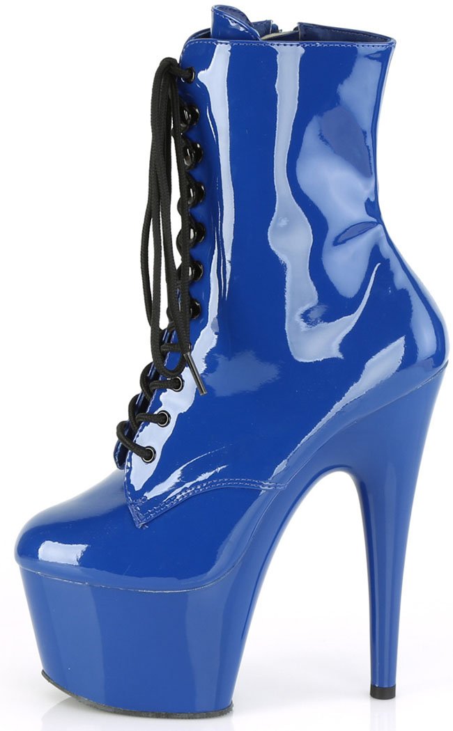 ADORE-1020 Royal Blue Ankle Boots-Pleaser-Tragic Beautiful
