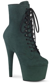 ADORE-1020FS Emerald Green Faux Suede Ankle Boots-Pleaser-Tragic Beautiful