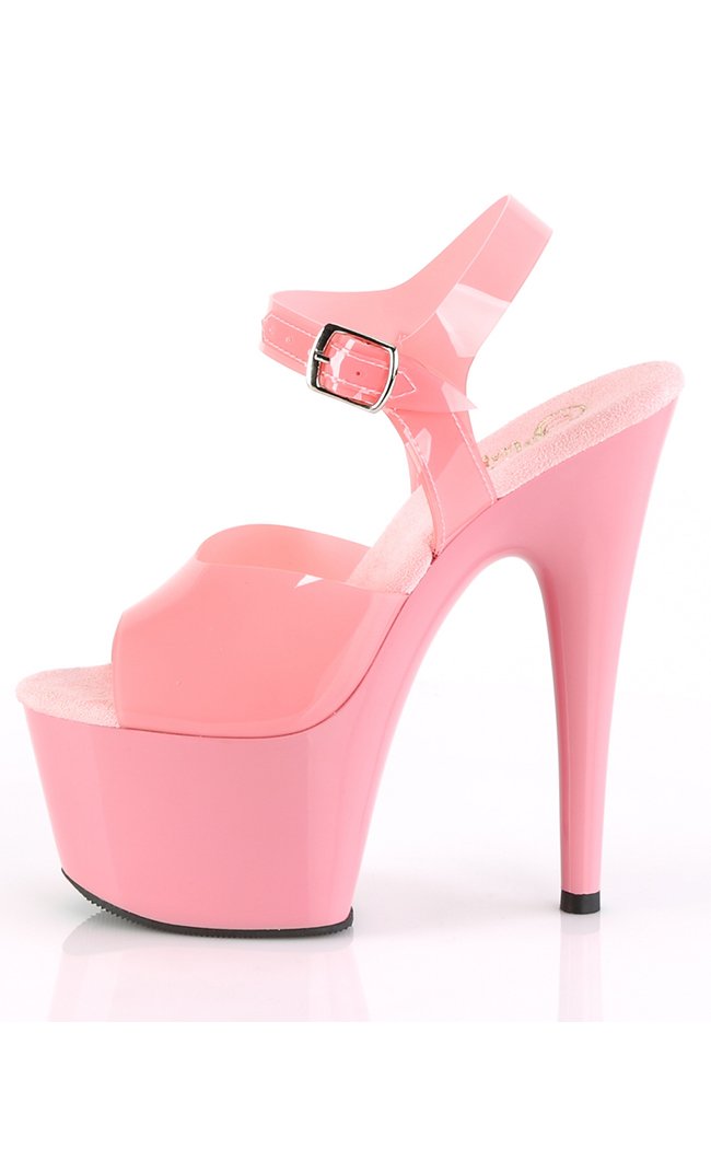 ADORE-708N Baby Pink Jelly-Like Heels-Pleaser-Tragic Beautiful