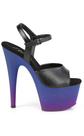 ADORE-709BP Black/Blue-Purple Ombre Heels-Pleaser-Tragic Beautiful