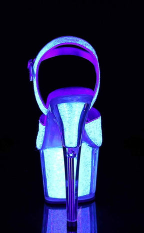 ADORE-710UVG Neon Opal Glitter Heels-Pleaser-Tragic Beautiful