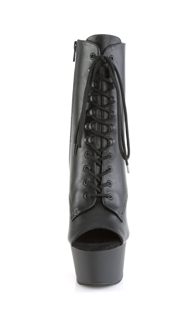 ASPIRE-1021 Black Matte Ankle Boots-Pleaser-Tragic Beautiful