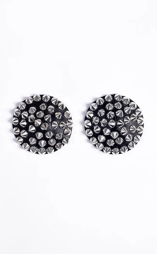 Alter Ego Spiked Nipple Pasties-Cold Black Heart-Tragic Beautiful