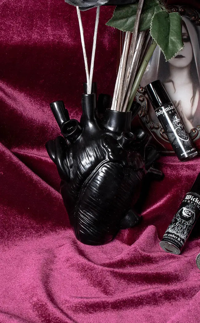 Anatomical Heart Vase | Black-The Haunted Mansion-Tragic Beautiful