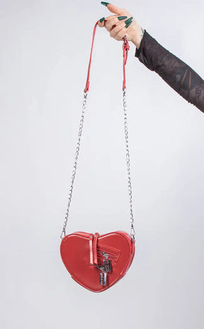 Arteria Heart Handbag-Gothic Accessories-Tragic Beautiful