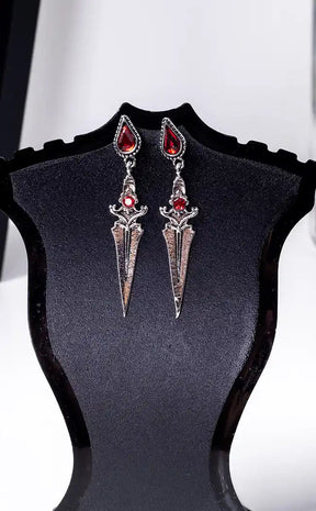 Athame of Blood Earrings-Gothic Jewellery-Tragic Beautiful