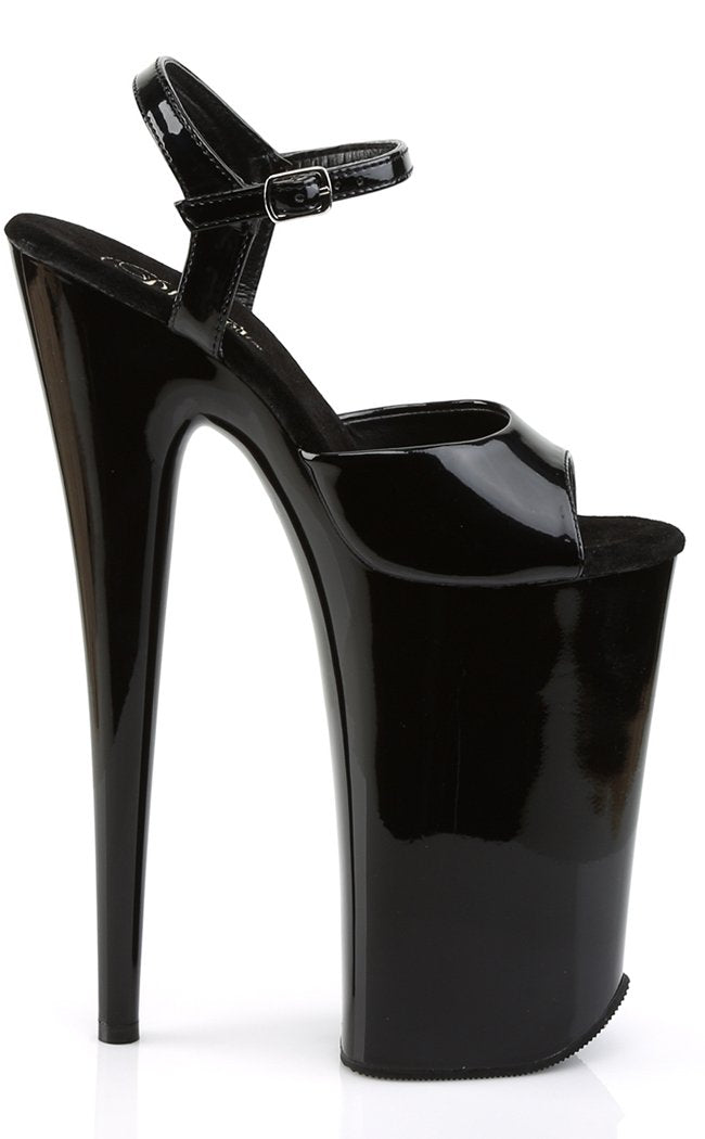 Pleaser BEYOND-009 Black Patent 10 Inch Heels