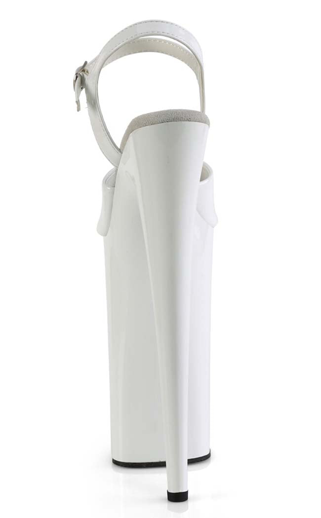 Pleaser BEYOND-009 White Patent 10 Inch Heels