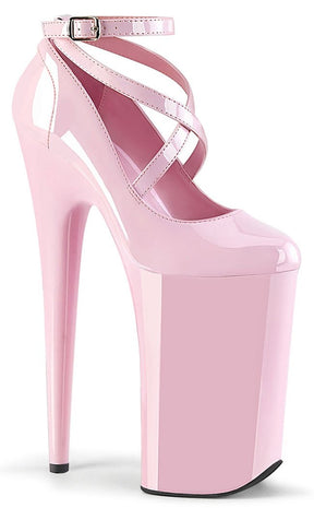 BEYOND-087 Baby Pink Tall Heels-Pleaser-Tragic Beautiful