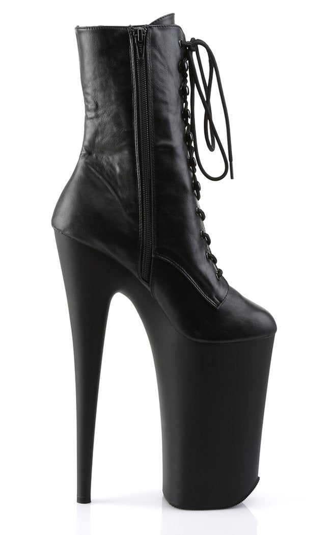 BEYOND-1020 Black / Black Matte Ankle Boots-Pleaser-Tragic Beautiful