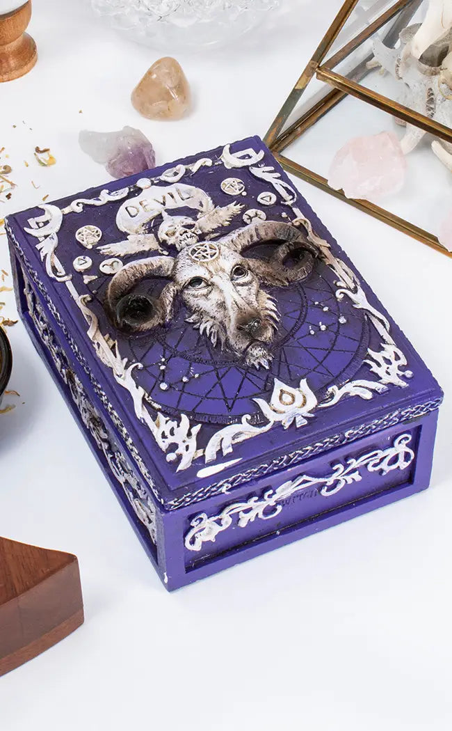 Baphomet Trinket/Tarot Box-Witchcraft Supplies-Tragic Beautiful