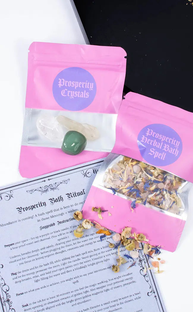 Bath Ritual Spell Kit | Prosperity-Witchcraft Kits-Tragic Beautiful