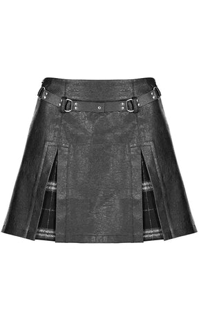Battle Ready Pleated Skirt | Black-Punk Rave-Tragic Beautiful