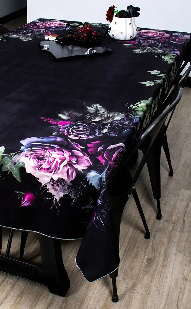 Bed Of Roses Table Cloth | Large-Drop Dead Gorgeous-Tragic Beautiful
