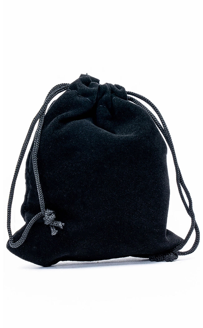 Black Empty Mojo / Spell Bag | Velvet Drawstring Bag