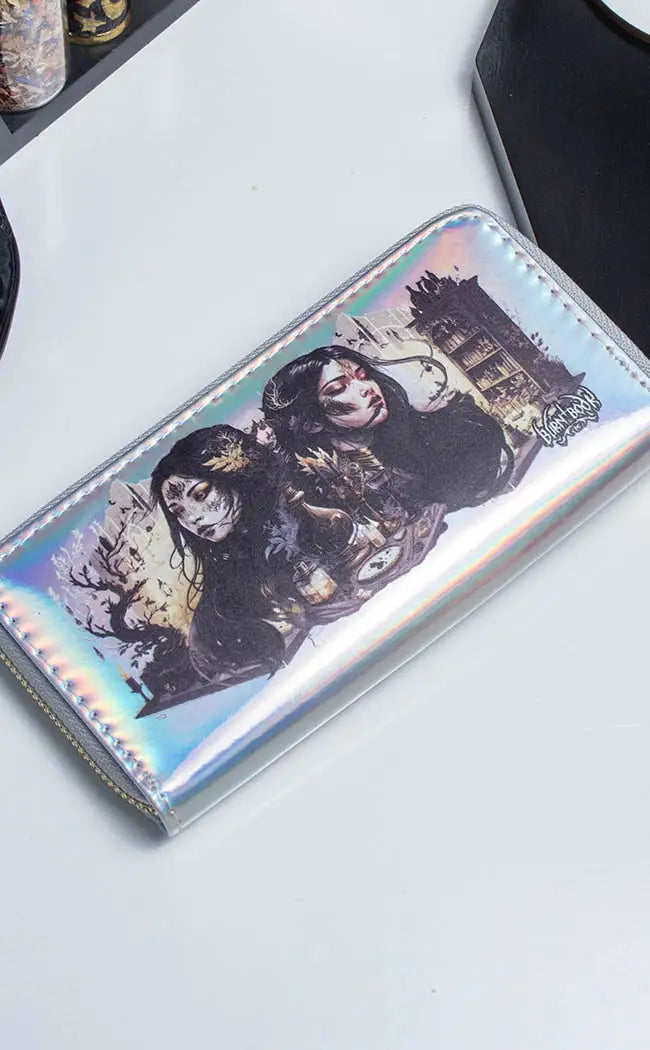 Blessed Be Silver Holo Wallet-Burn Book Inc-Tragic Beautiful