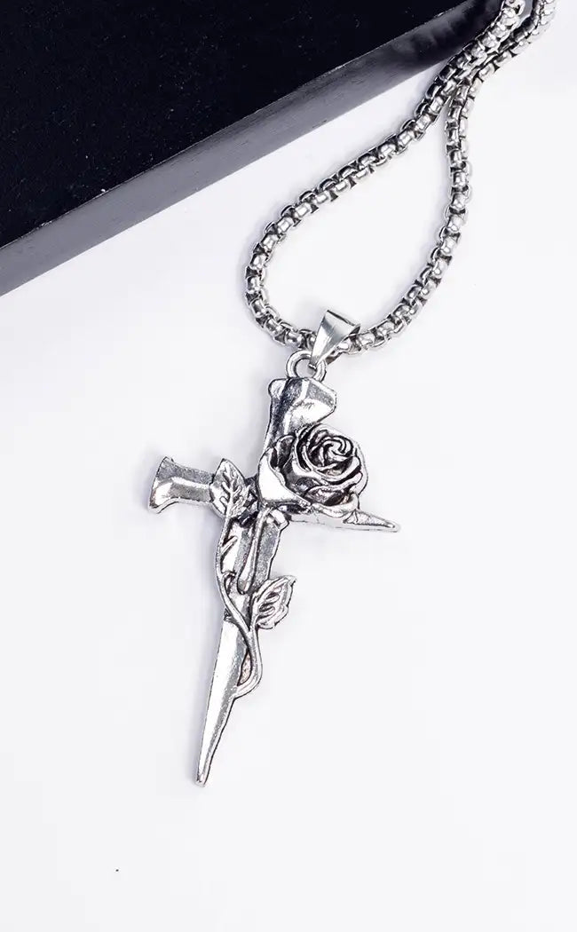Blooming Death Necklace-Gothic Jewellery-Tragic Beautiful