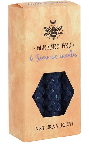 Blue Peace Beeswax Spell Candles-Candles-Tragic Beautiful