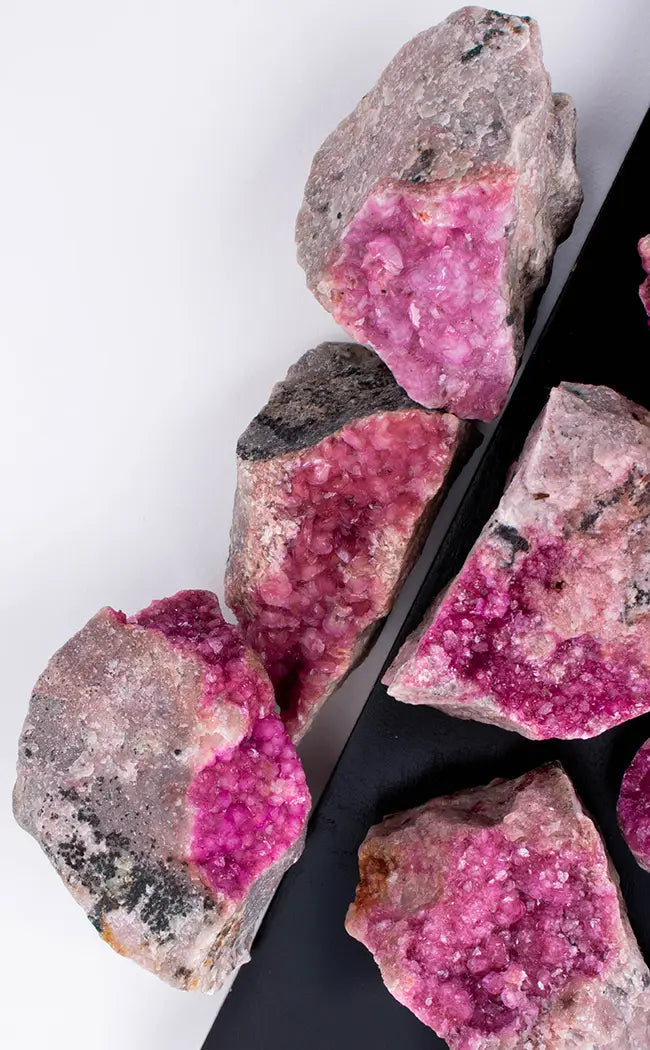 Bright Pink Gemmy Salrose Druzy Specimens-Crystals-Tragic Beautiful