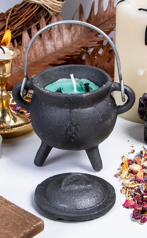 Cauldron Smoke Cleansing Candle | Eucalyptus-Candles-Tragic Beautiful