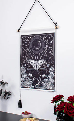 Celestial Moth Tapestry-Gothic Gifts-Tragic Beautiful