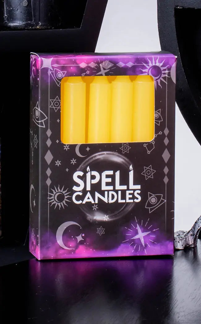 Chime Spell Candles | Bright Yellow-Candles-Tragic Beautiful
