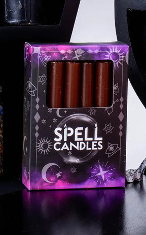 Chime Spell Candles | Brown-Candles-Tragic Beautiful