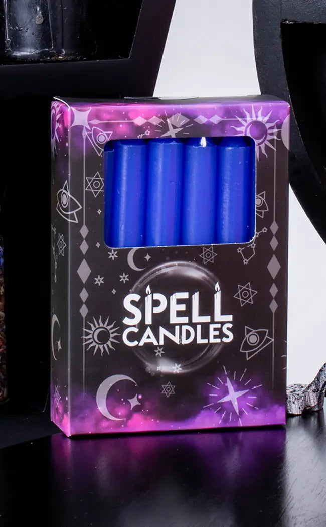 Chime Spell Candles | Dark Blue-Candles-Tragic Beautiful