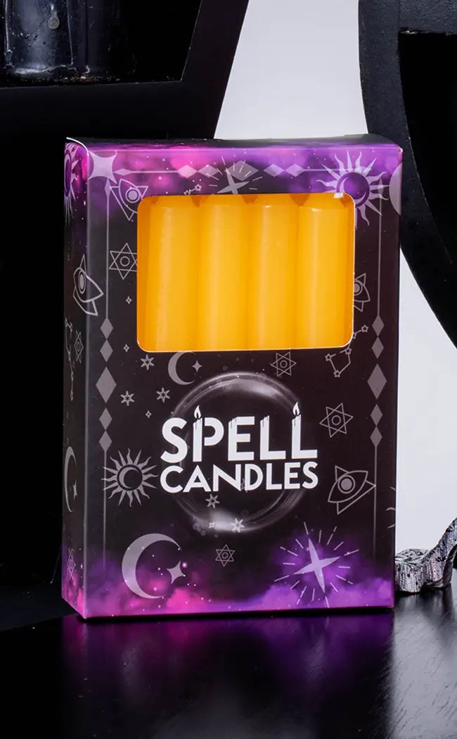 Chime Spell Candles | Dark Yellow-Candles-Tragic Beautiful