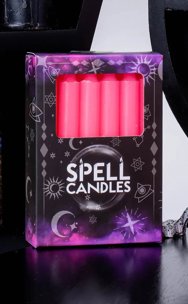 Chime Spell Candles | Pink-Candles-Tragic Beautiful