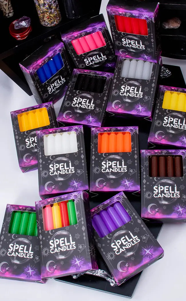 Chime Spell Candles | Purple-Candles-Tragic Beautiful