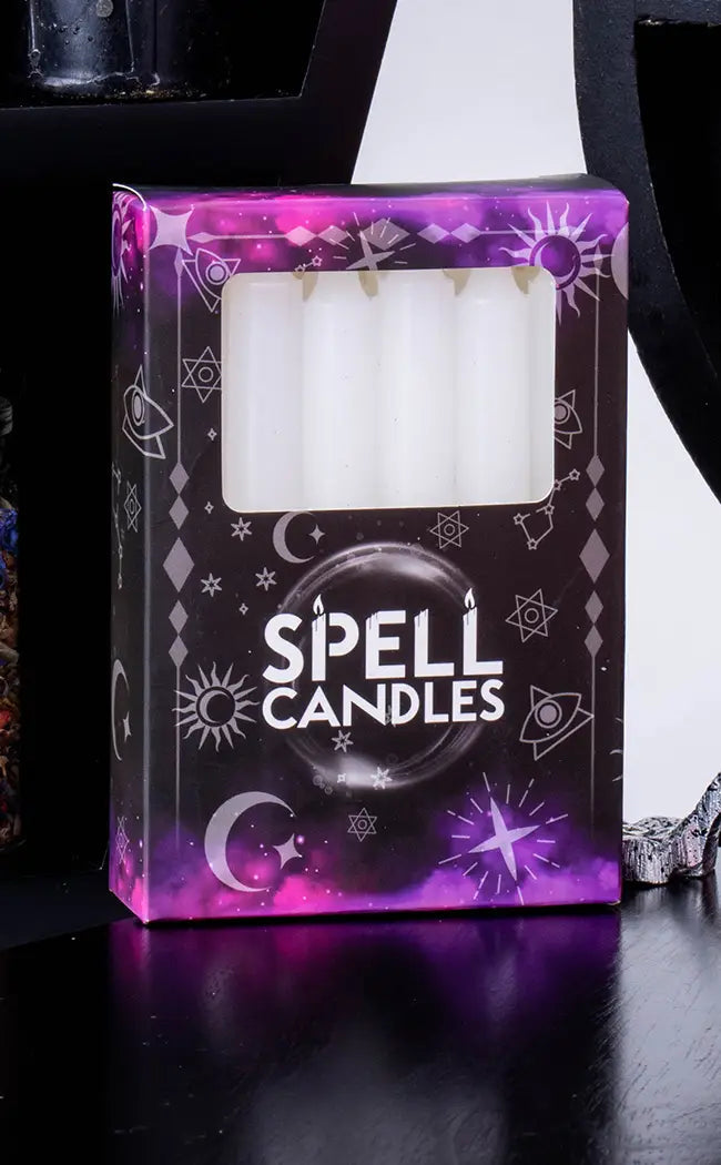 Chime Spell Candles | White-Candles-Tragic Beautiful